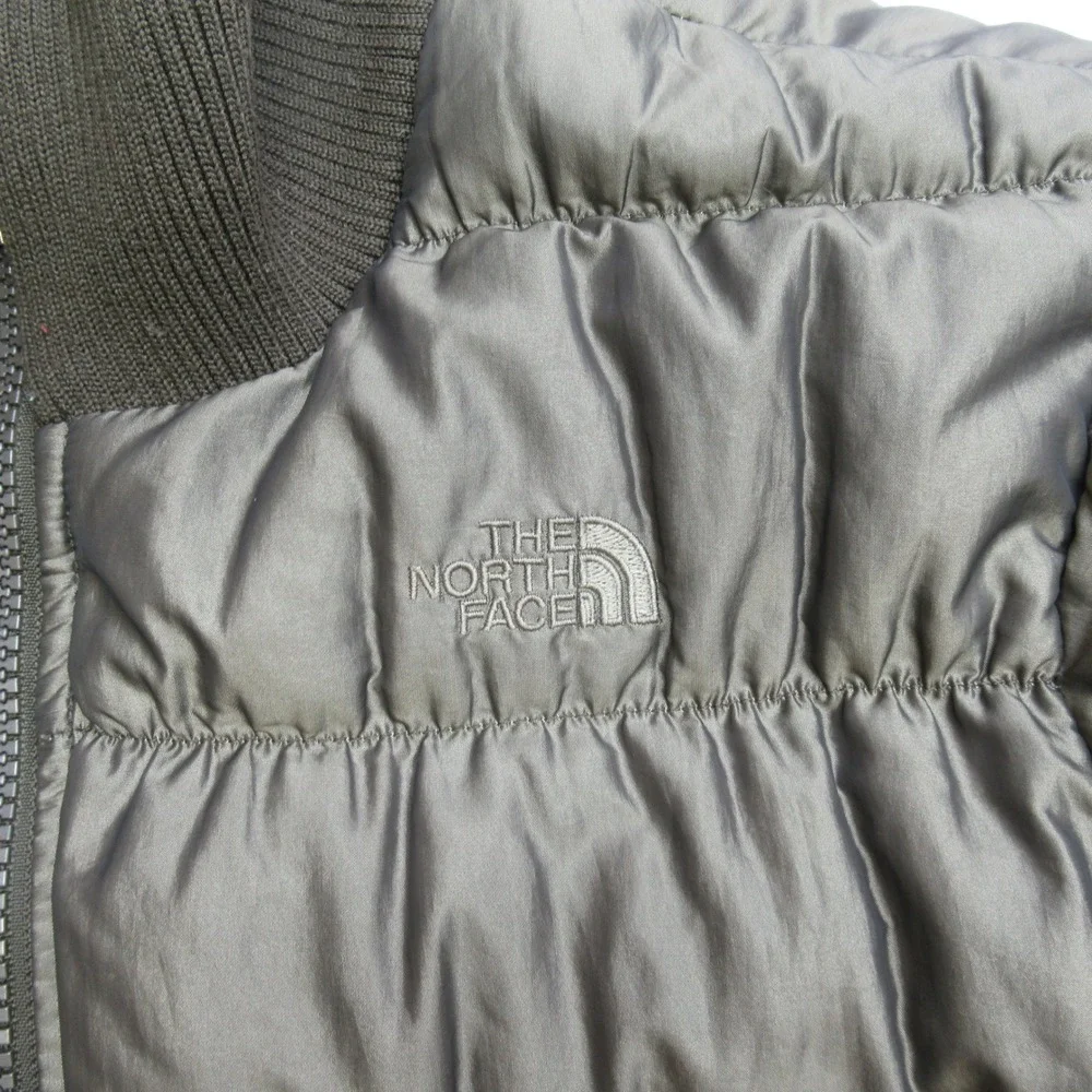 The North Face Down Jacket Womens Medium Green 600 Insulated Quilted Puff THICK - Picture 9 of 14